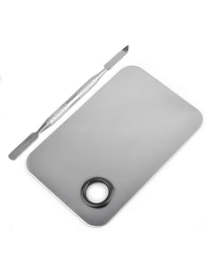Professional Pro Stainless Steel Makeup Palette With Spatula